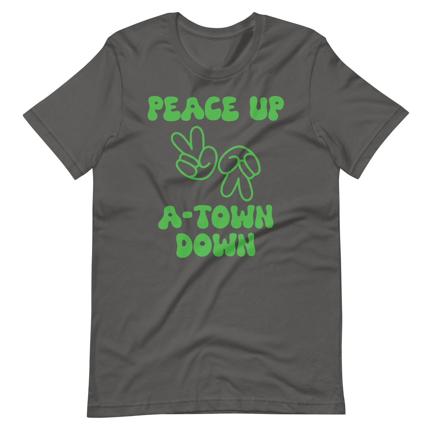 Peace Up A-Town Down Unisex t-shirt