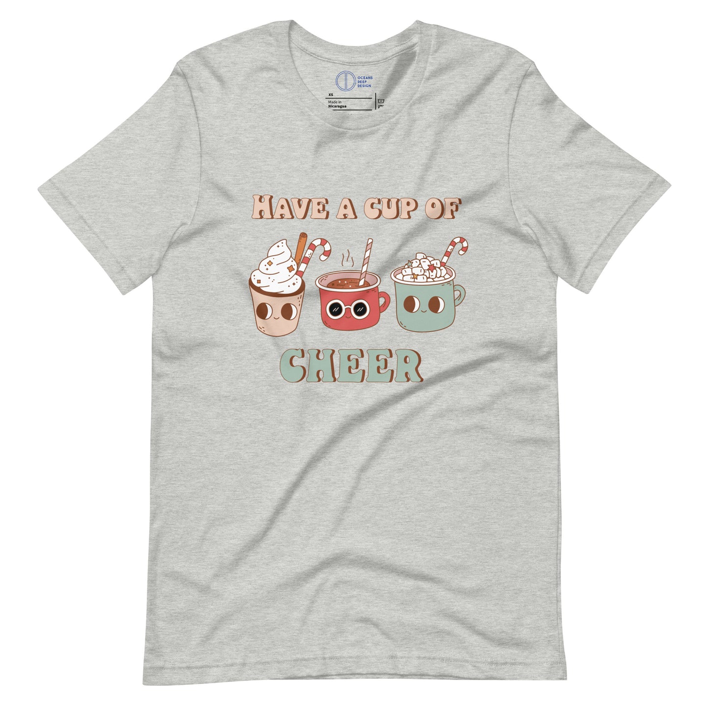 Have a Cup of Cheer Retro Christmas - Unisex t-shirt