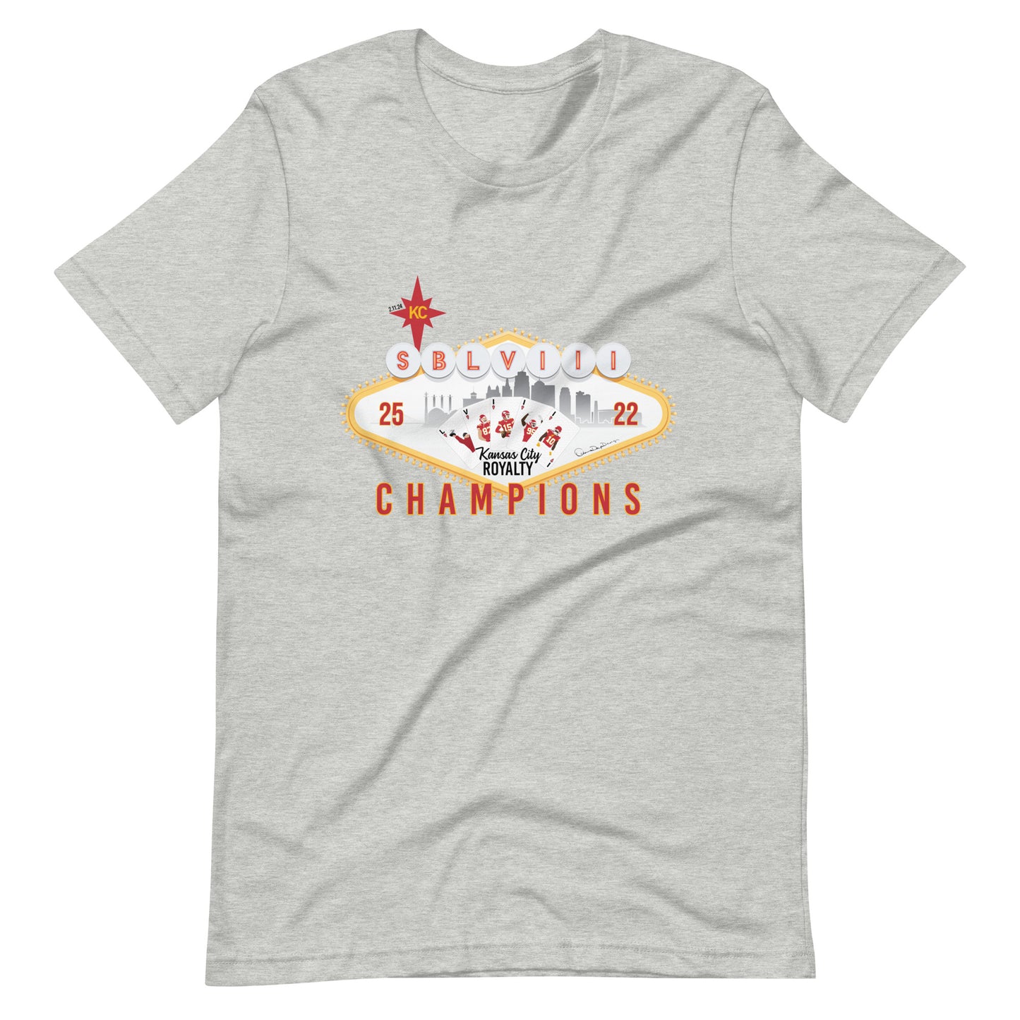 Super Bowl Vegas Royal Flush Unisex t-shirt