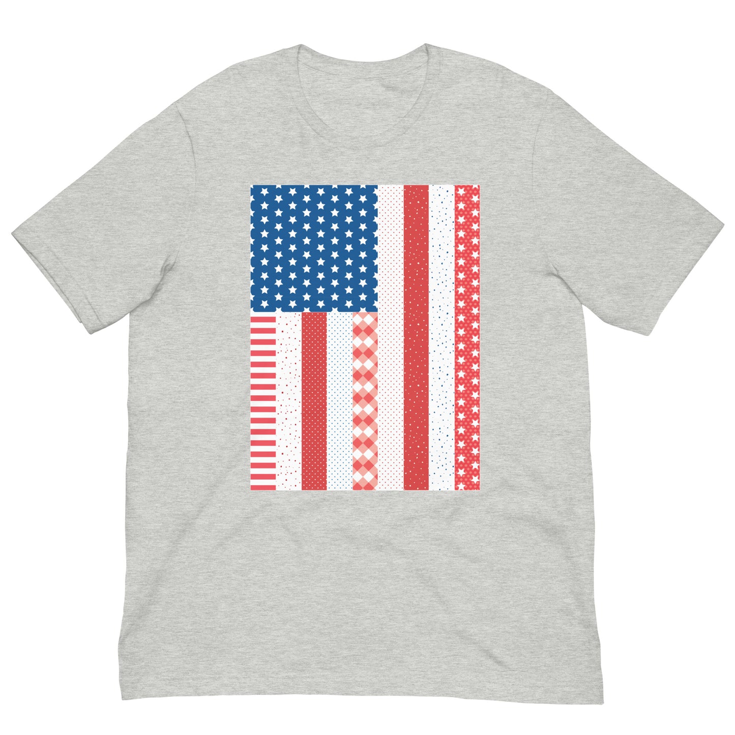 Quilt Block American Flag Unisex t-shirt