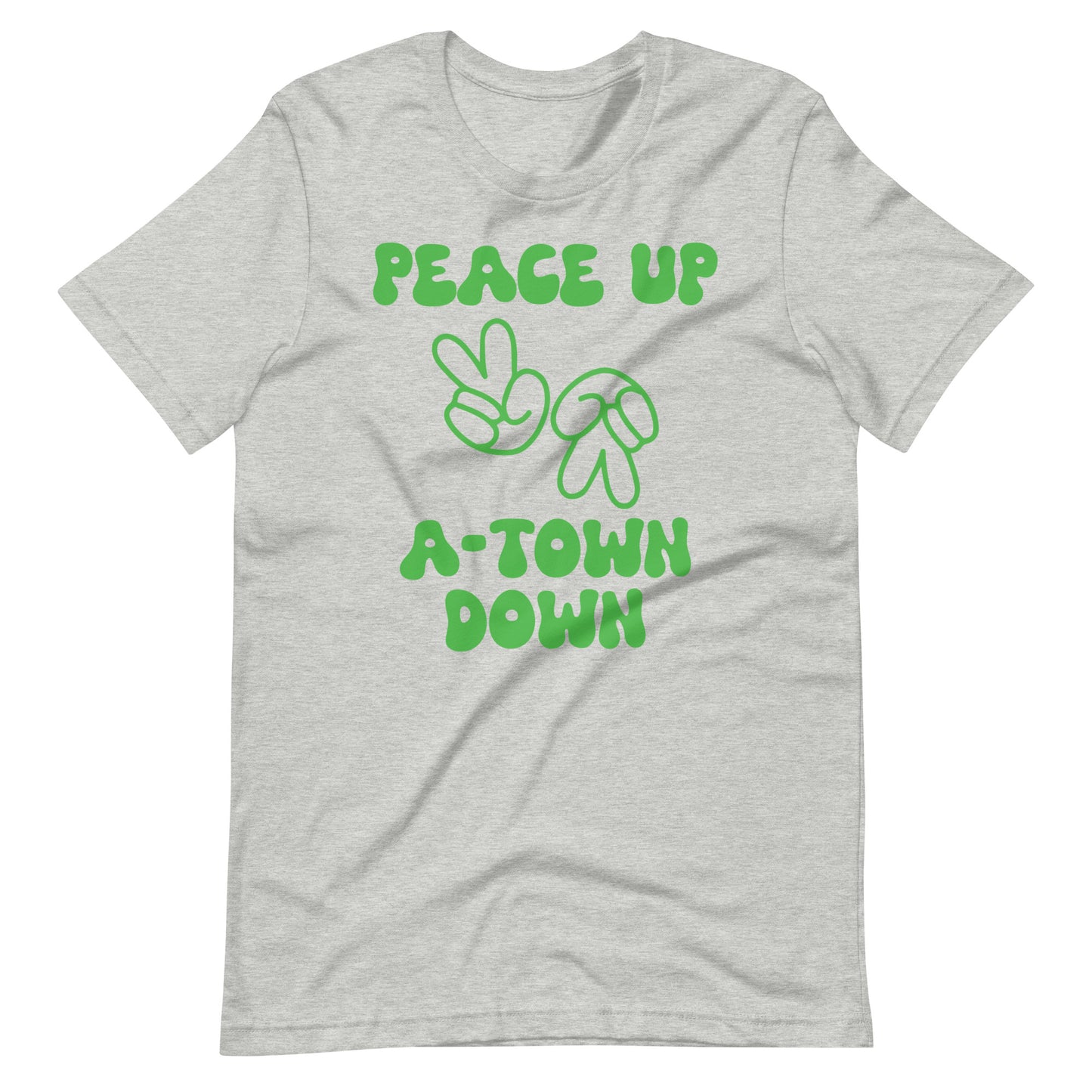 Peace Up A-Town Down Unisex t-shirt