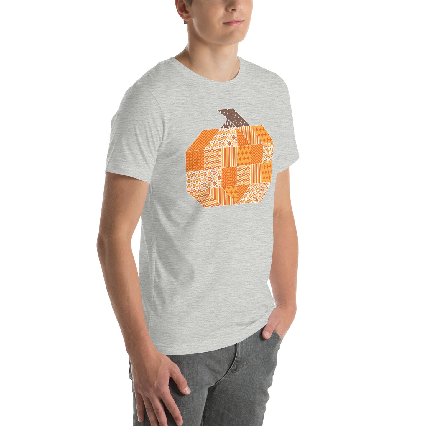 Quilt Block Pumpkin Unisex t-shirt