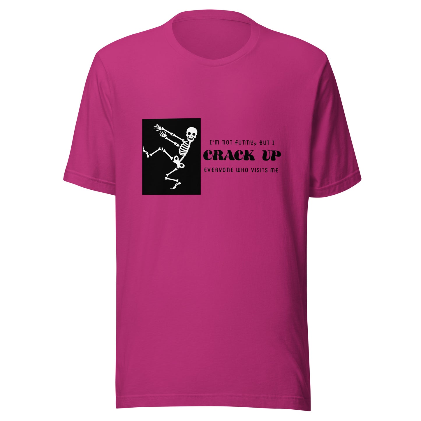 Crack Up Skeleton Unisex t-shirt