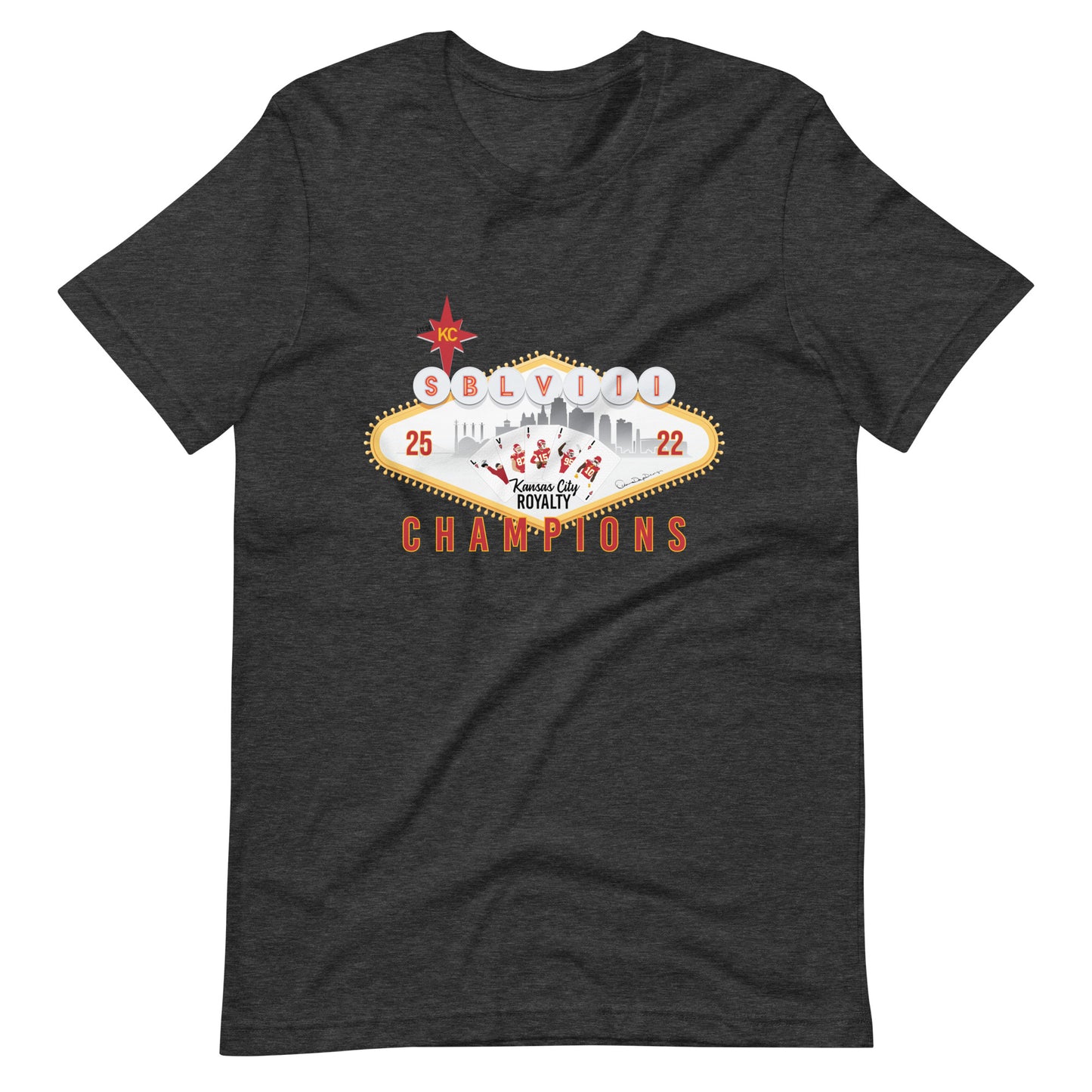 Super Bowl Vegas Royal Flush Unisex t-shirt