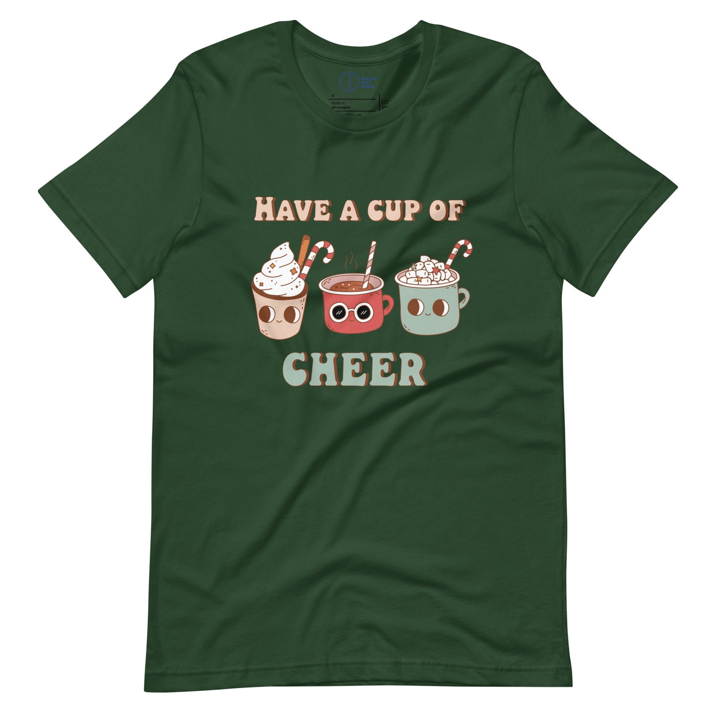 Have a Cup of Cheer Retro Christmas - Unisex t-shirt