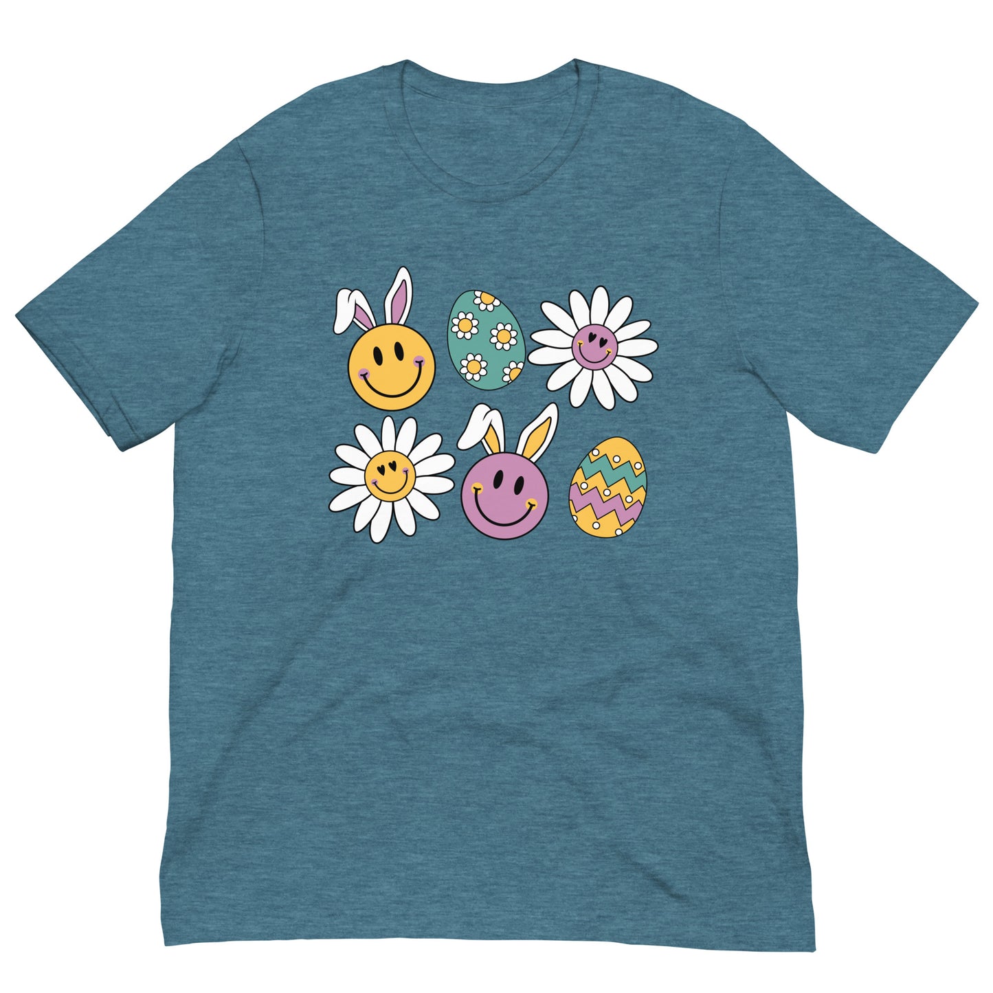 Easter Bunny and Egg Smileys Unisex t-shirt