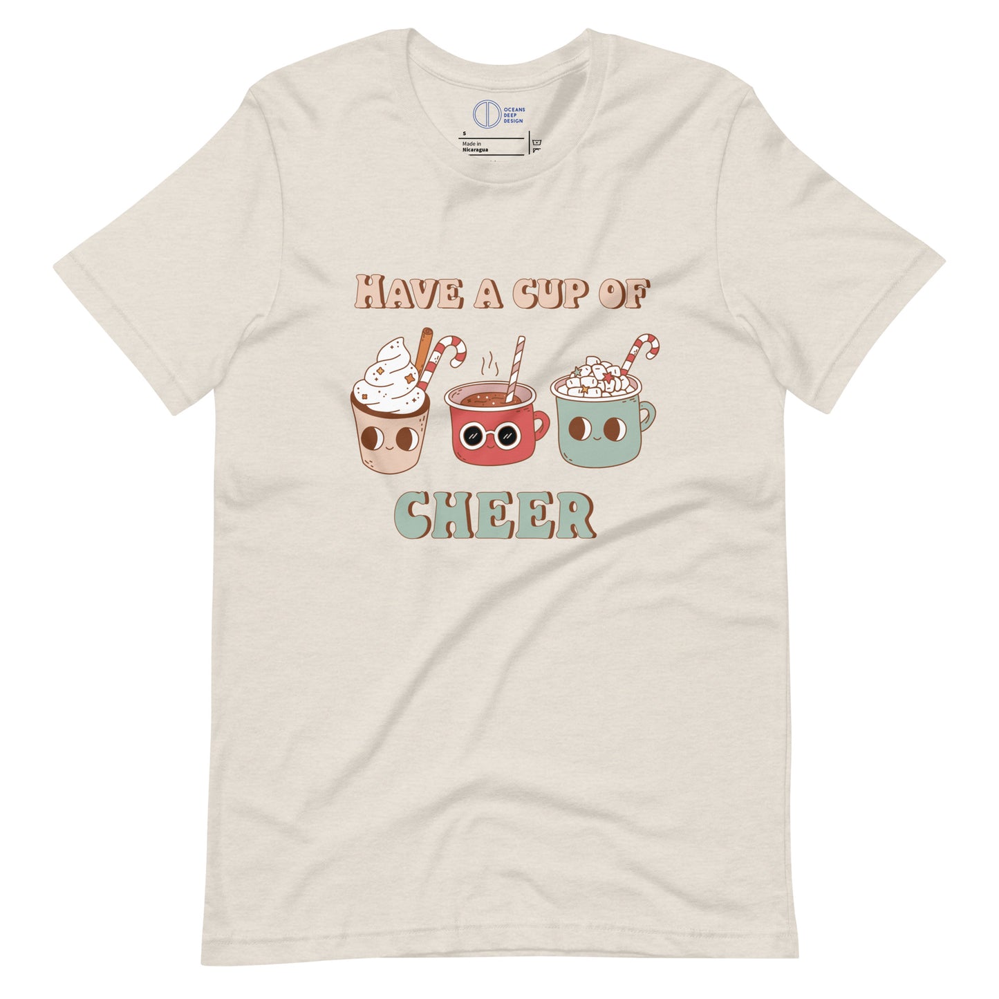 Have a Cup of Cheer Retro Christmas - Unisex t-shirt