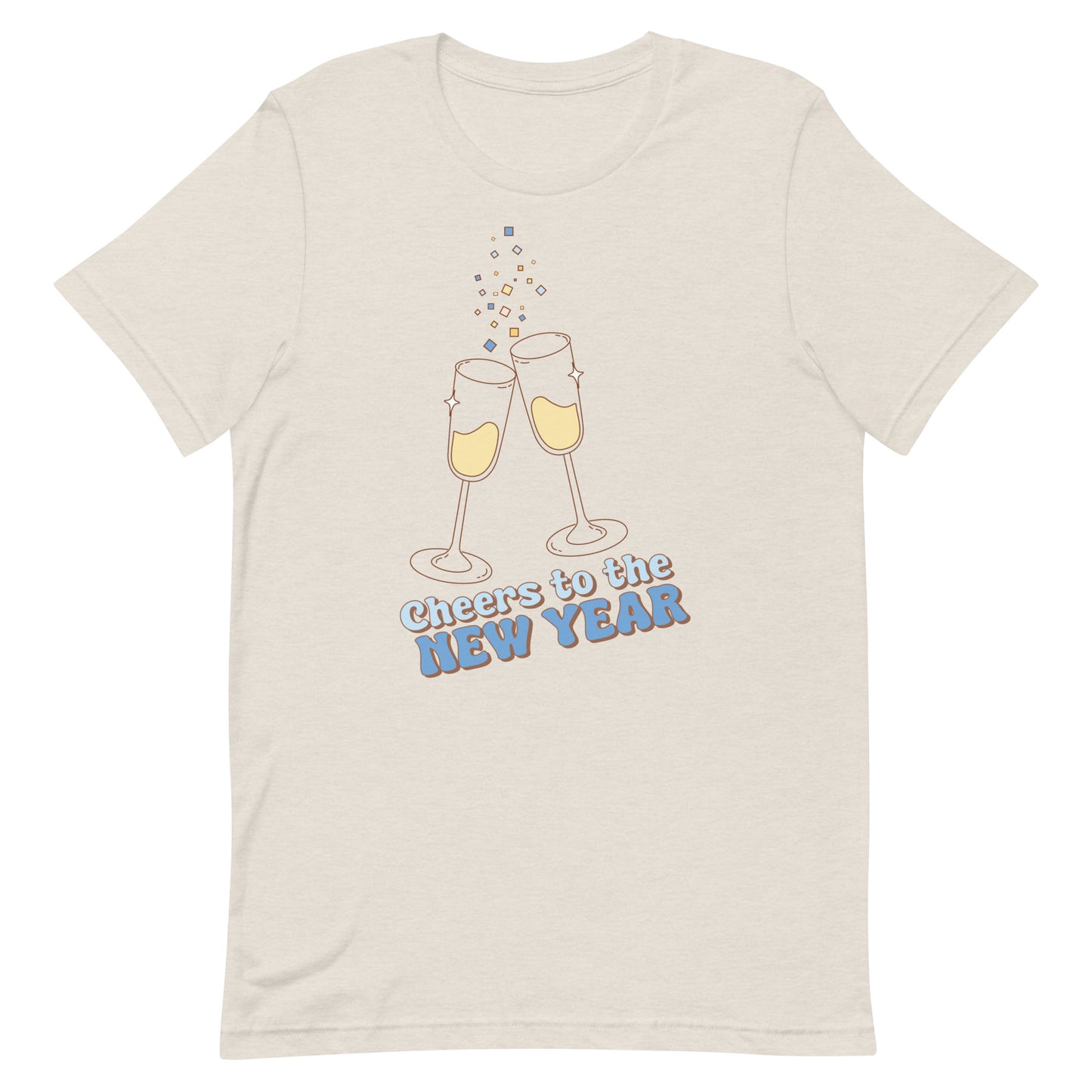 Cheers to the New Year Champagne Toast Unisex t-shirt