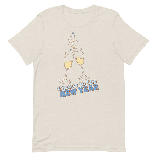 Cheers to the New Year Champagne Toast Unisex t-shirt