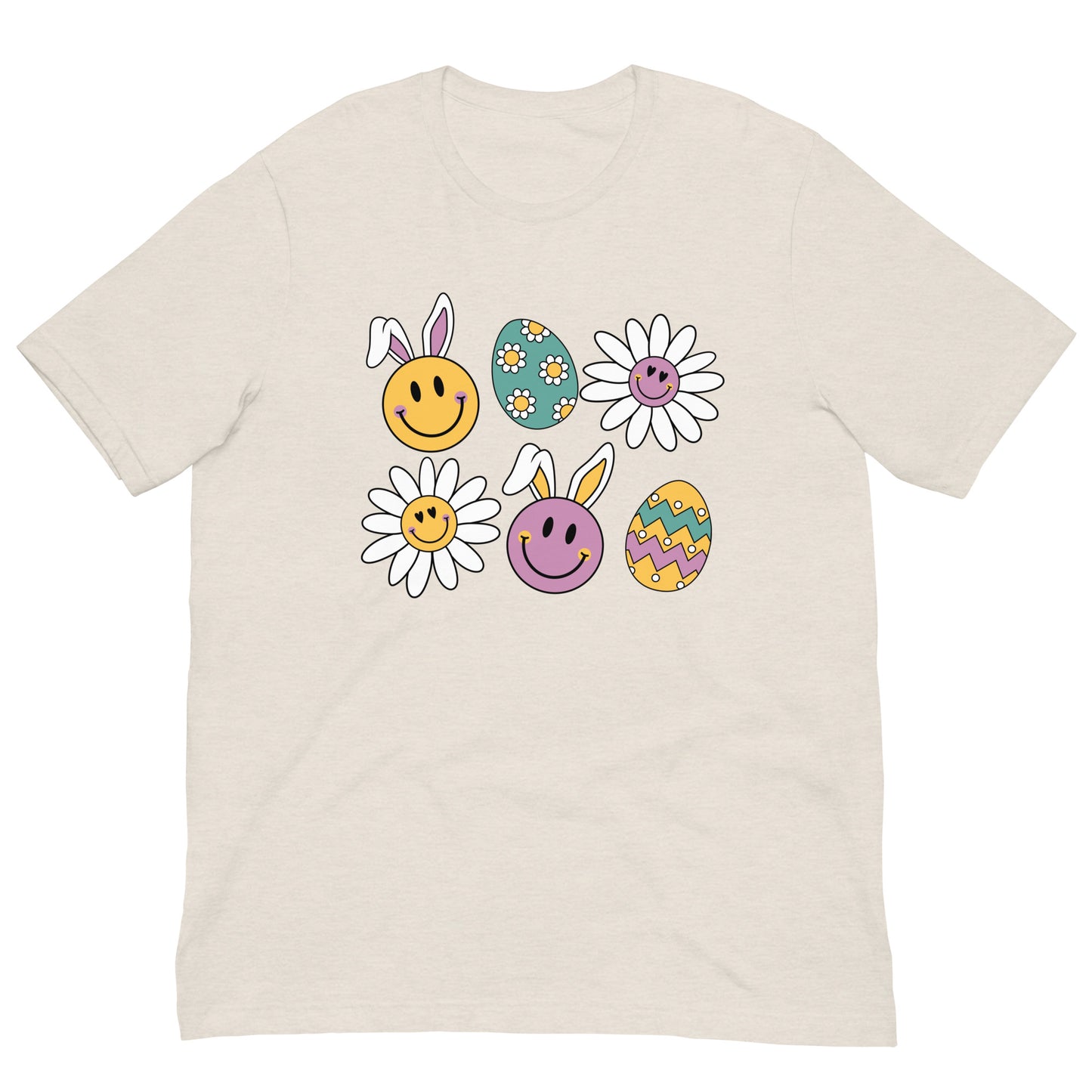 Easter Bunny and Egg Smileys Unisex t-shirt