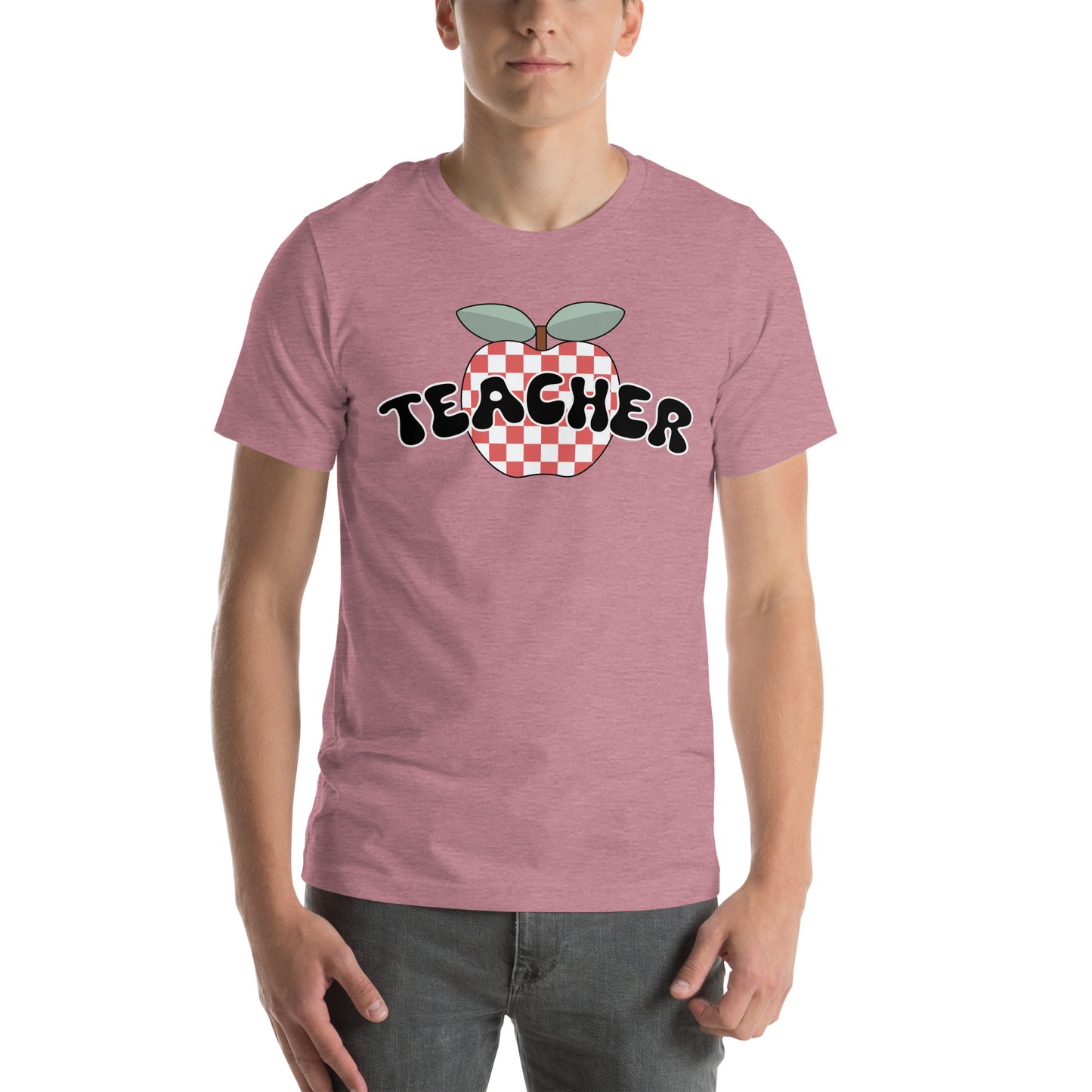 Teacher Retro Apple Unisex t-shirt