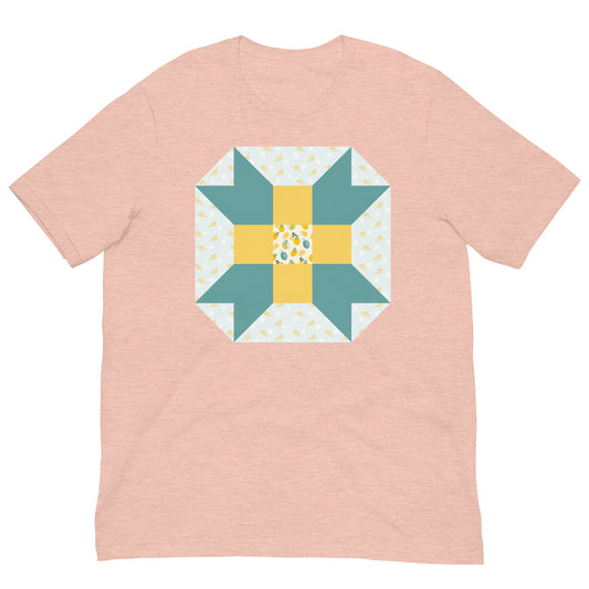 Quilt Block Pattern Lemon Pattern Unisex t-shirt