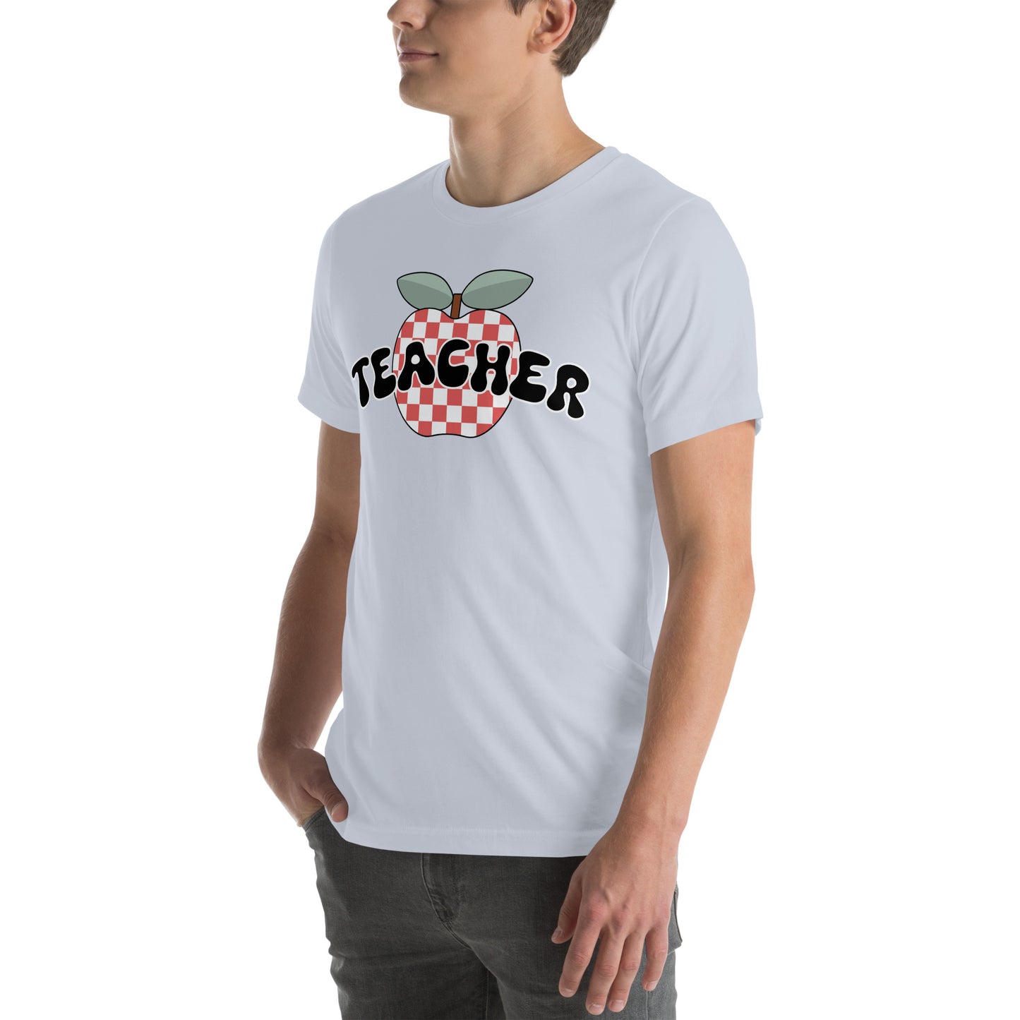 Teacher Retro Apple Unisex t-shirt