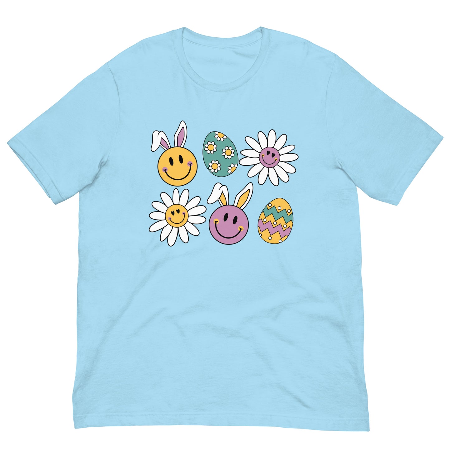 Easter Bunny and Egg Smileys Unisex t-shirt