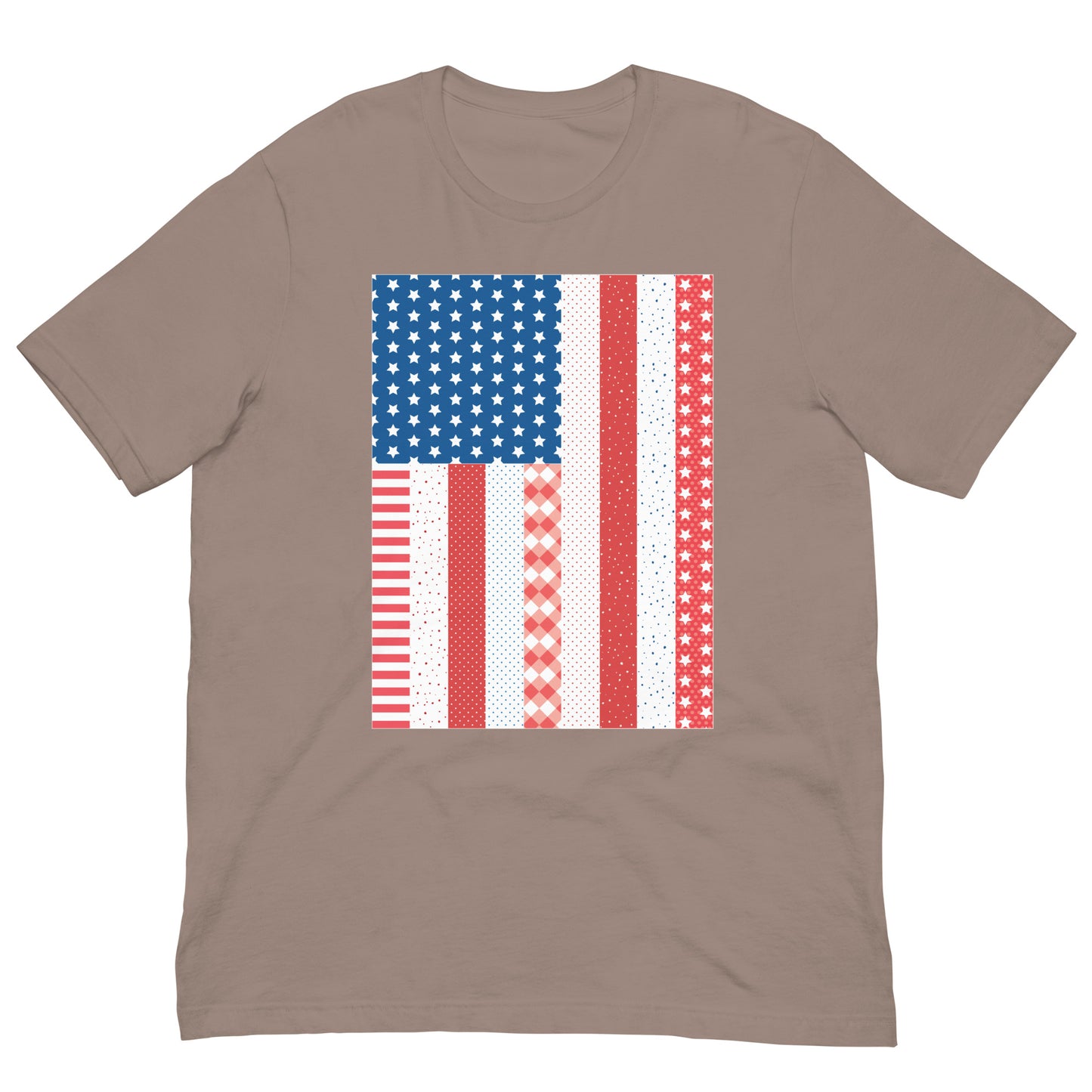 Quilt Block American Flag Unisex t-shirt