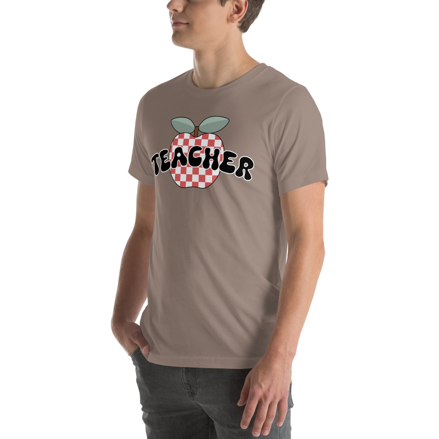 Teacher Retro Apple Unisex t-shirt