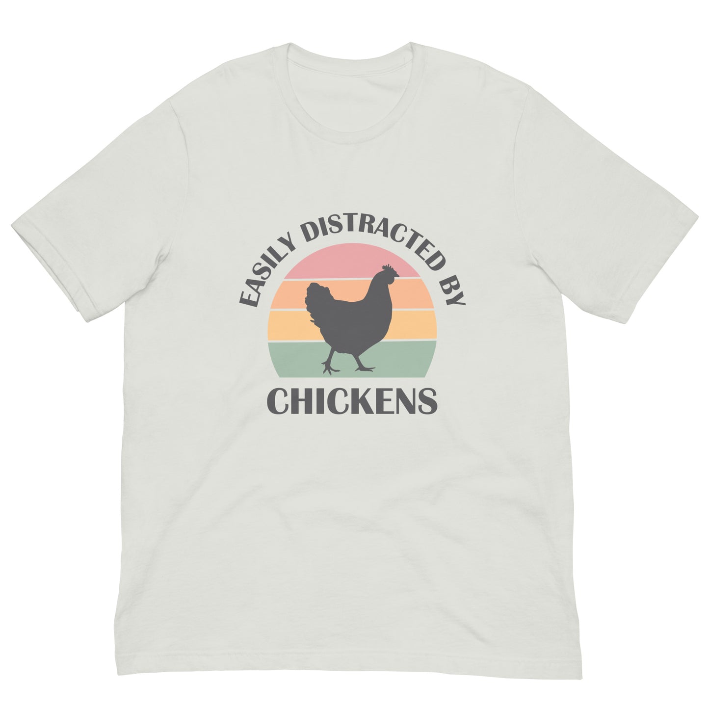 Easily Distracted by Chickens Unisex t-shirt