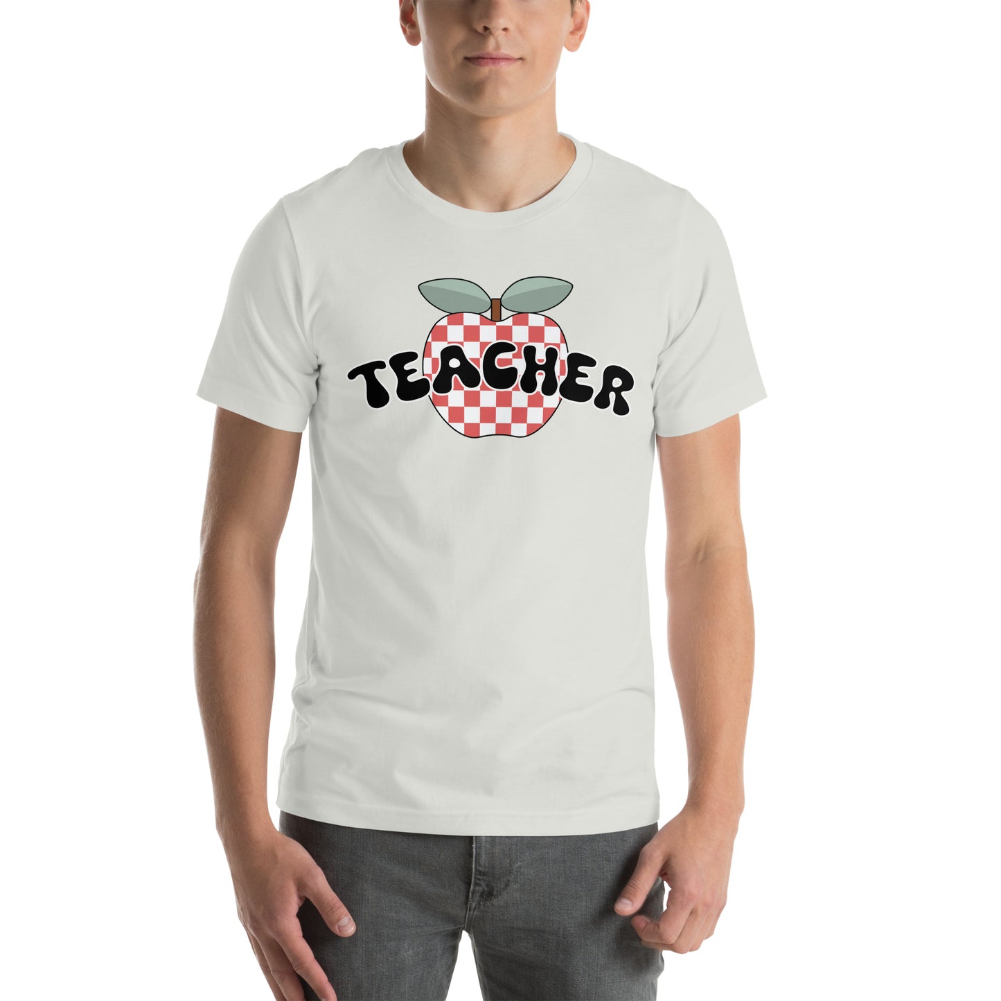 Teacher Retro Apple Unisex t-shirt