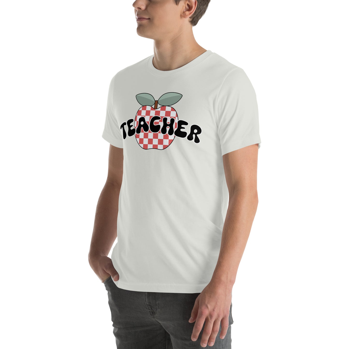 Teacher Retro Apple Unisex t-shirt