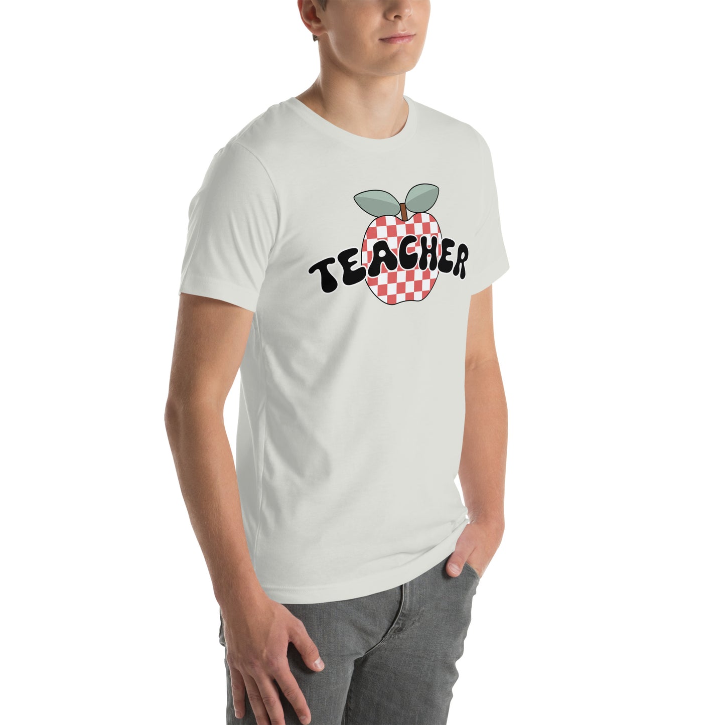 Teacher Retro Apple Unisex t-shirt