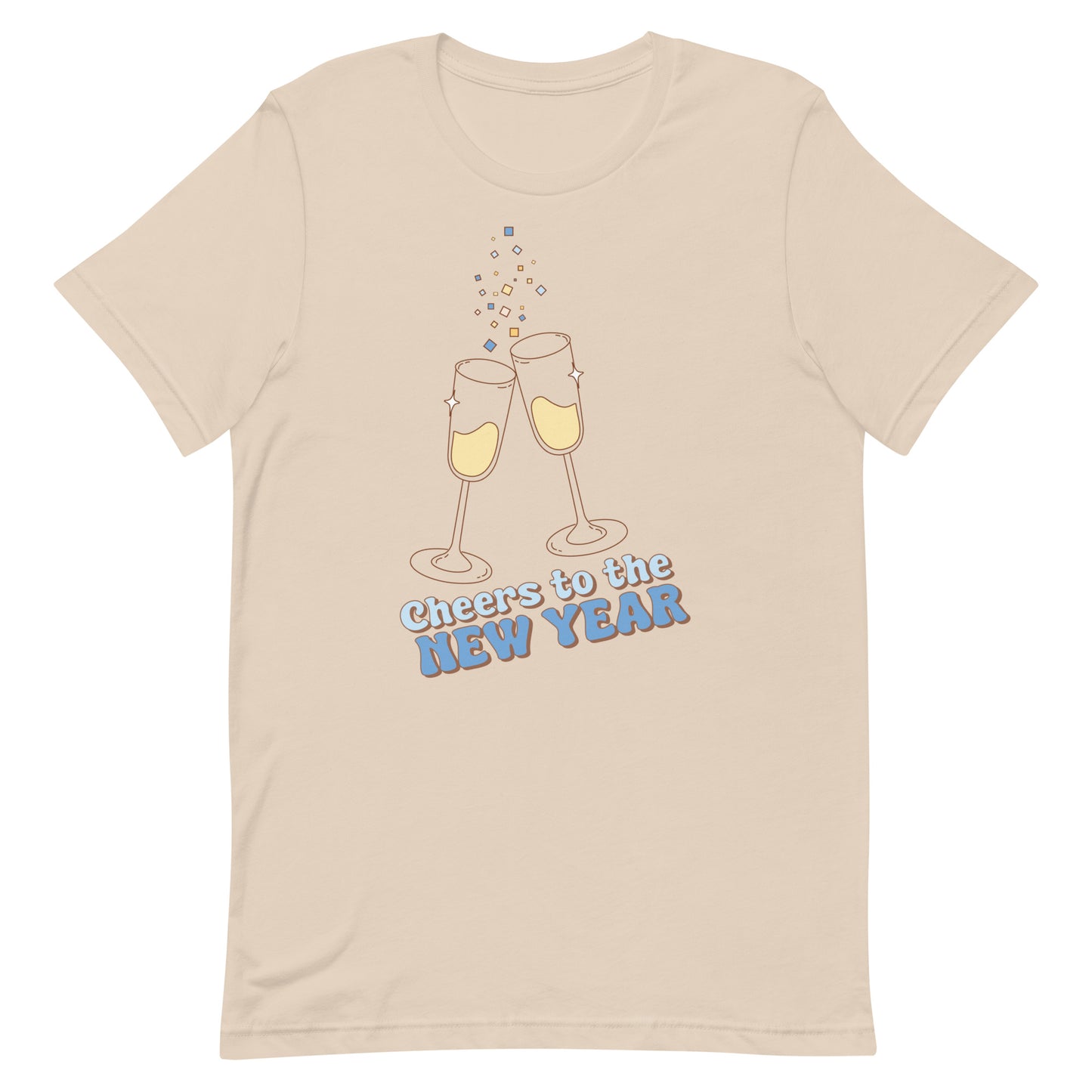 Cheers to the New Year Champagne Toast Unisex t-shirt