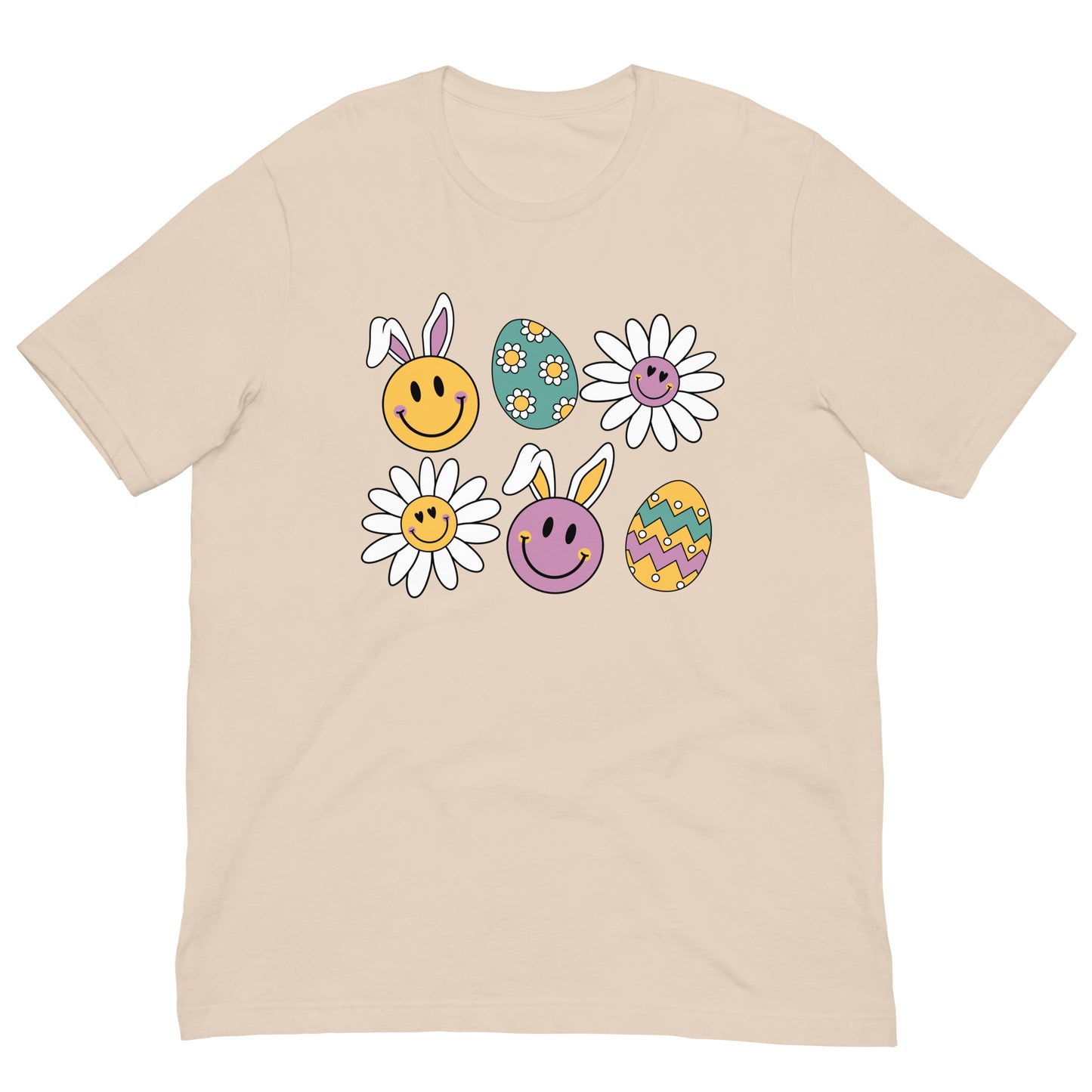 Easter Bunny and Egg Smileys Unisex t-shirt