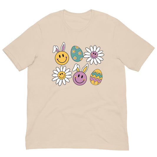 Easter Bunny and Egg Smileys Unisex t-shirt