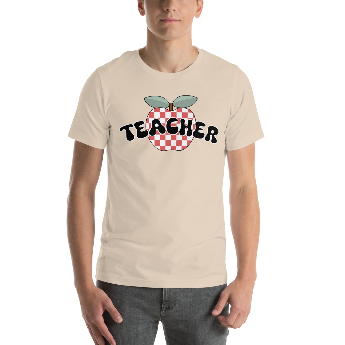 Teacher Retro Apple Unisex t-shirt