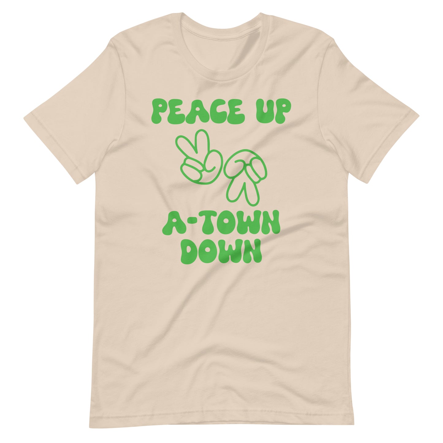 Peace Up A-Town Down Unisex t-shirt