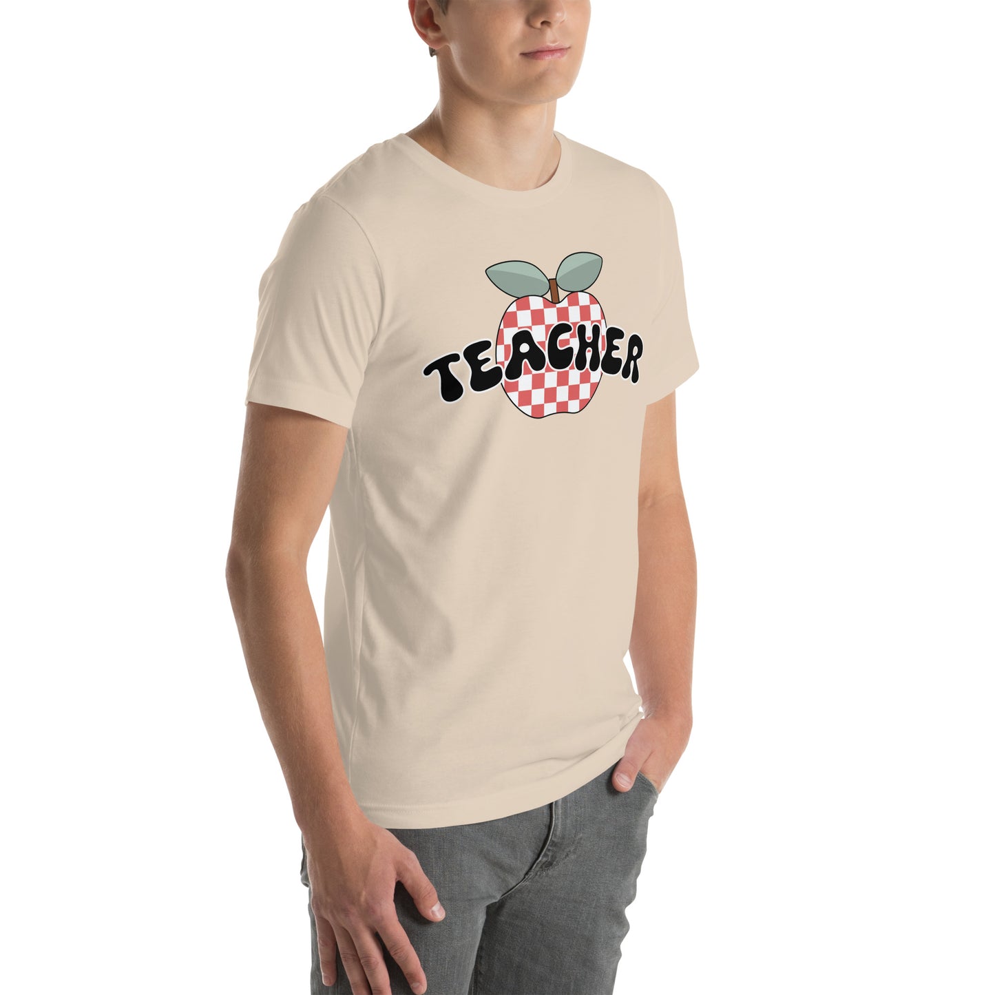 Teacher Retro Apple Unisex t-shirt