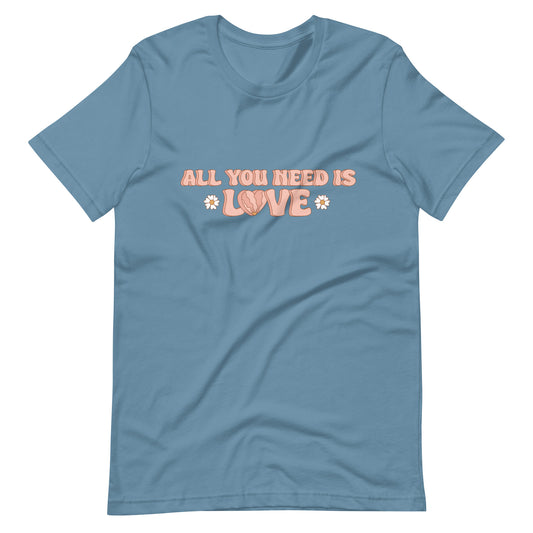 All You Need Is Love Retro Unisex t-shirt