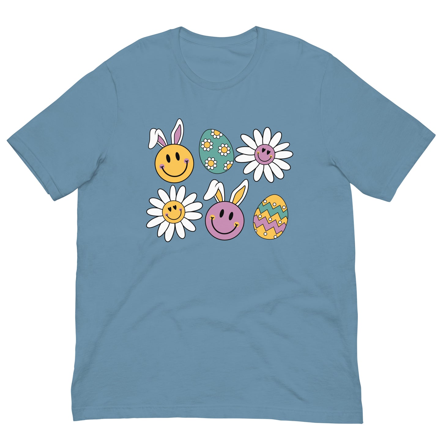 Easter Bunny and Egg Smileys Unisex t-shirt