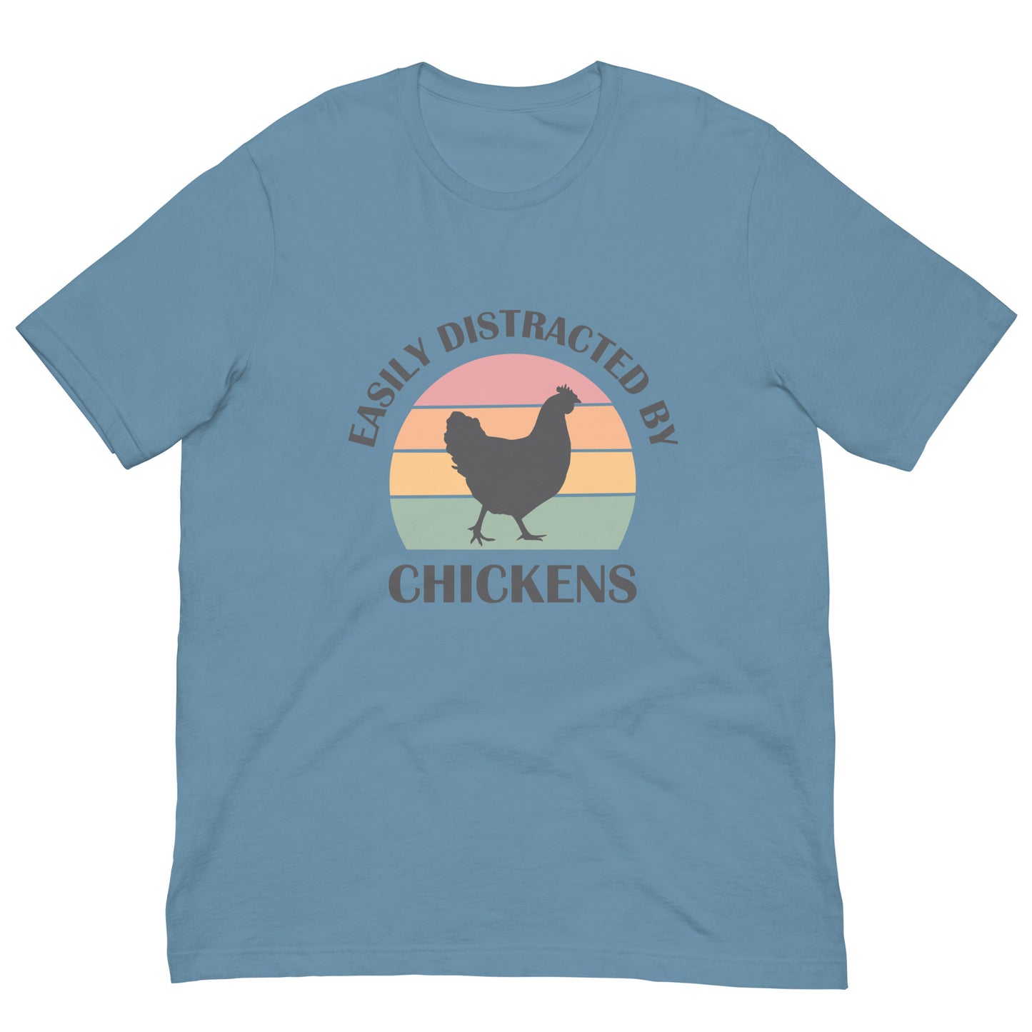 Easily Distracted by Chickens Unisex t-shirt