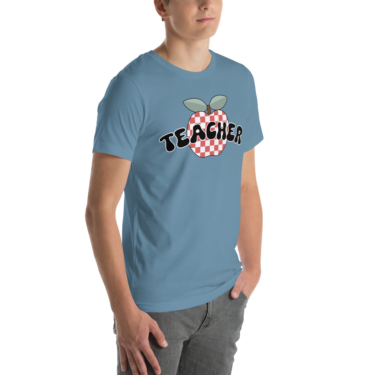 Teacher Retro Apple Unisex t-shirt