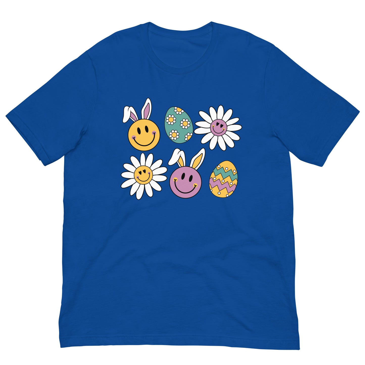 Easter Bunny and Egg Smileys Unisex t-shirt