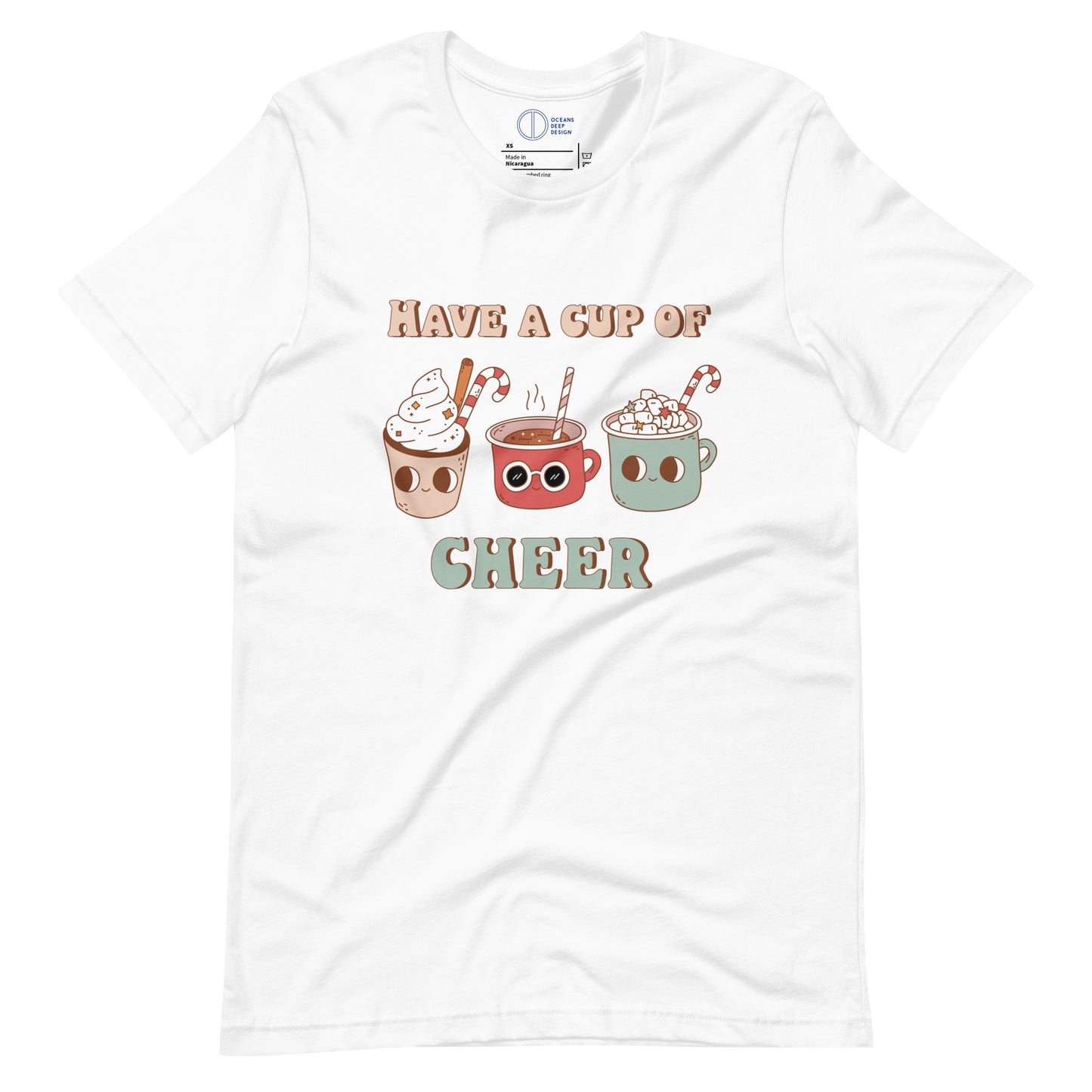 Have a Cup of Cheer Retro Christmas - Unisex t-shirt