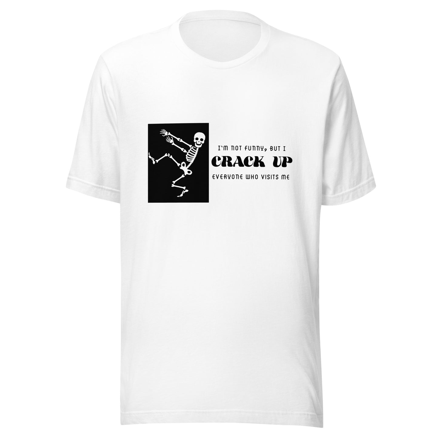 Crack Up Skeleton Unisex t-shirt