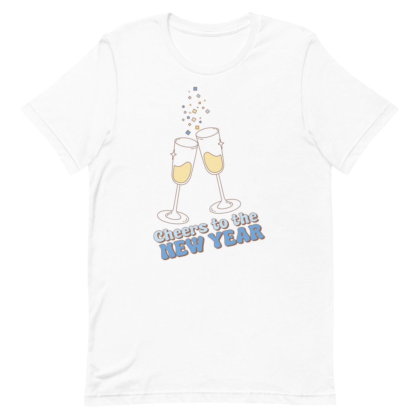 Cheers to the New Year Champagne Toast Unisex t-shirt