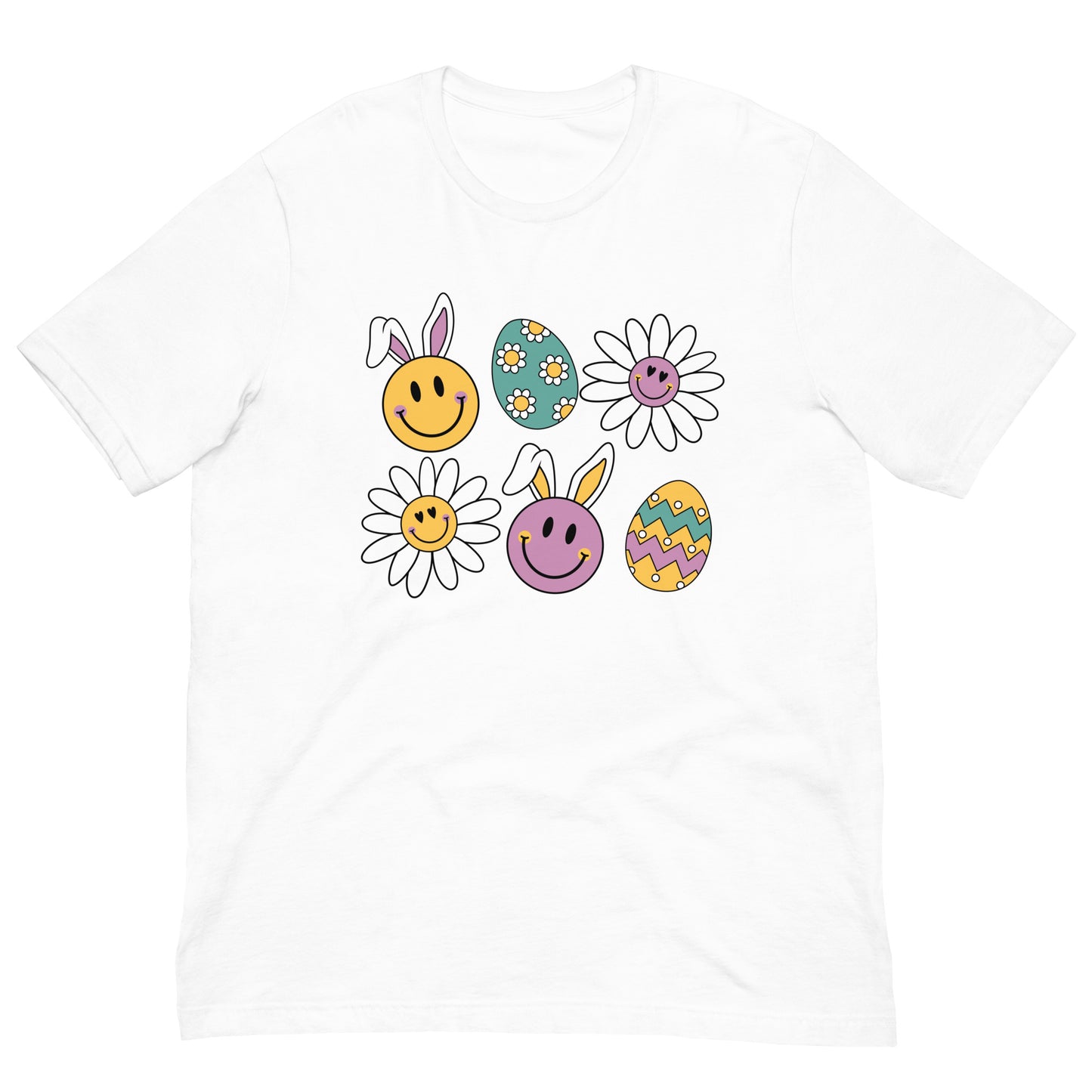 Easter Bunny and Egg Smileys Unisex t-shirt