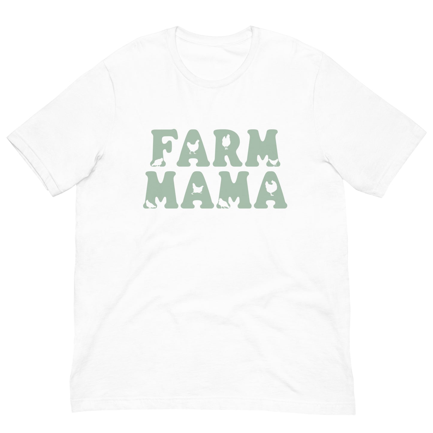 Farm Mama Chicken Cut-out Unisex t-shirt