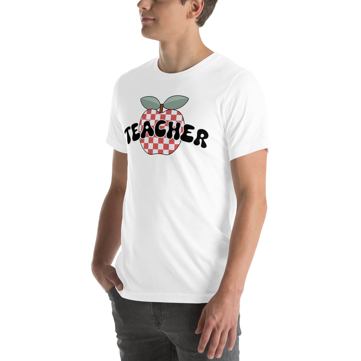 Teacher Retro Apple Unisex t-shirt