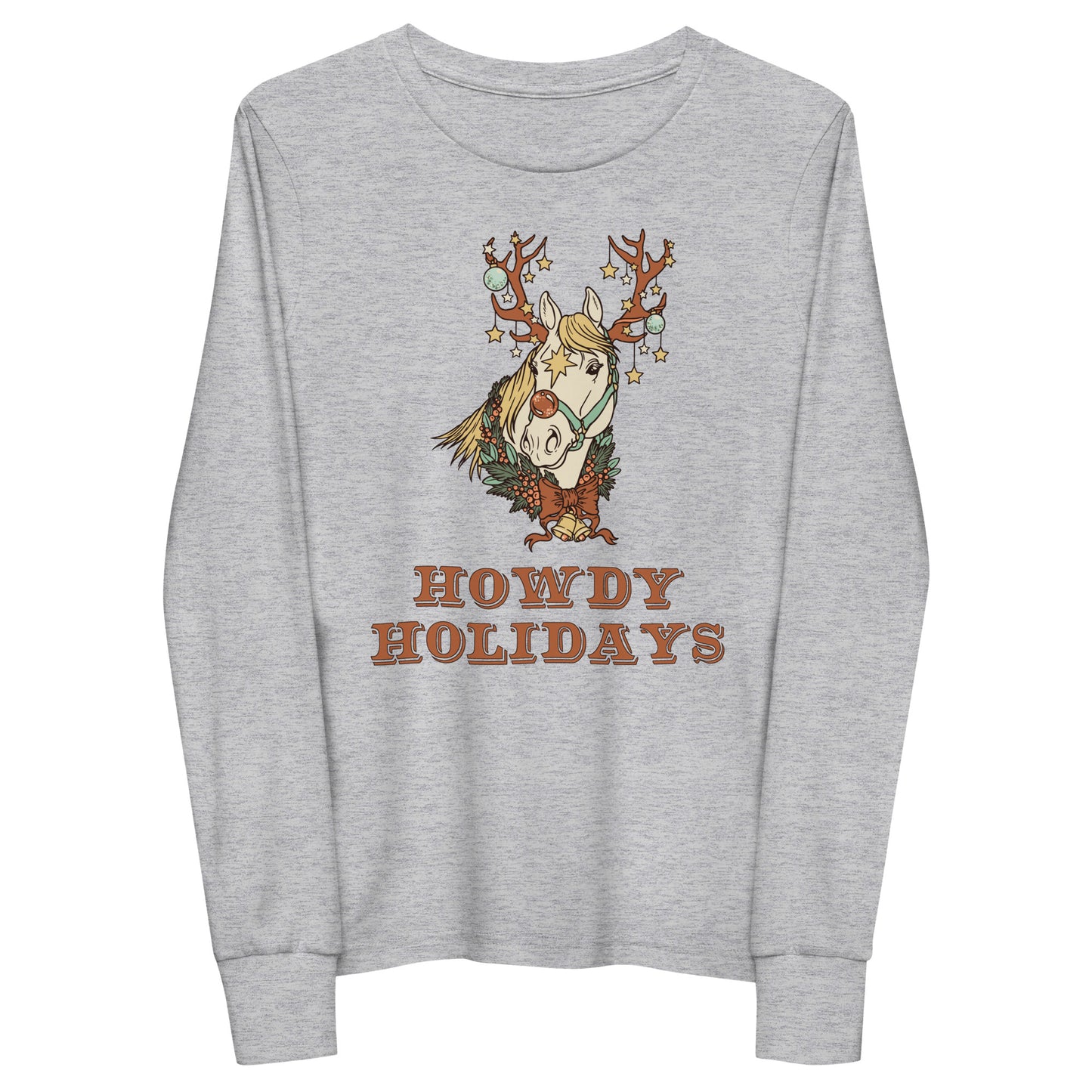 Howdy Holidays Youth long sleeve tee