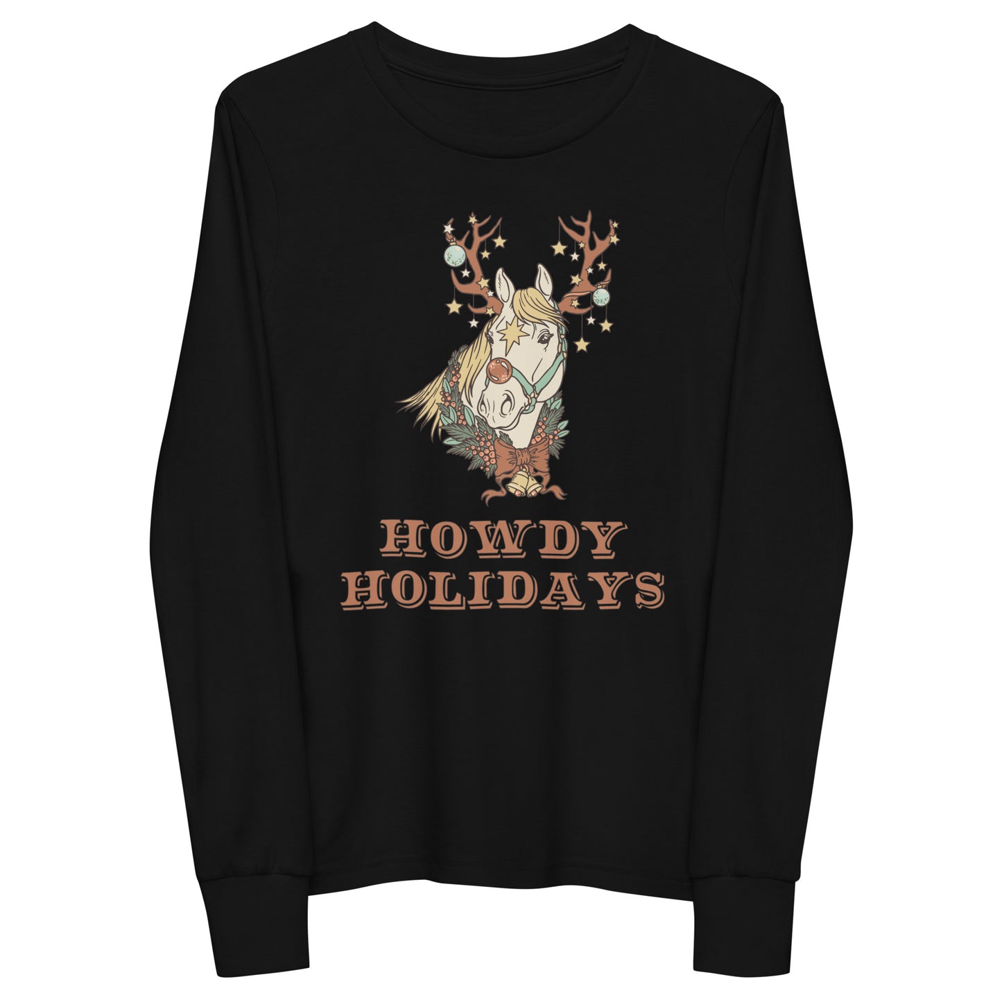 Howdy Holidays Youth long sleeve tee