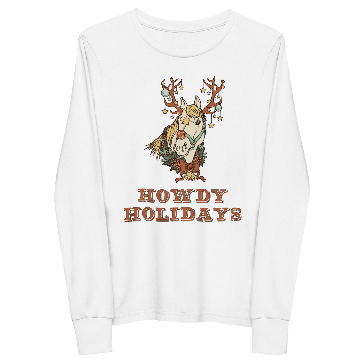 Howdy Holidays Youth long sleeve tee