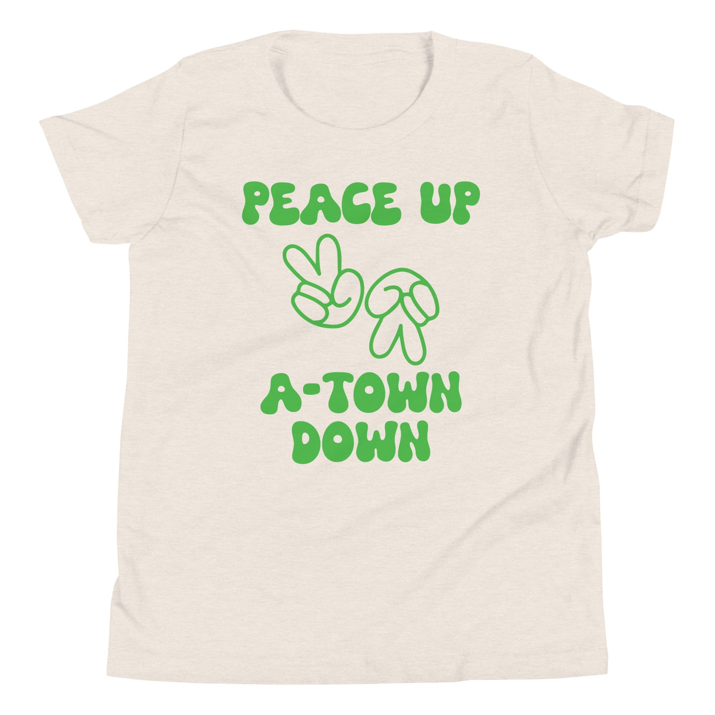 Peace Up A-Town Down Youth Short Sleeve T-Shirt